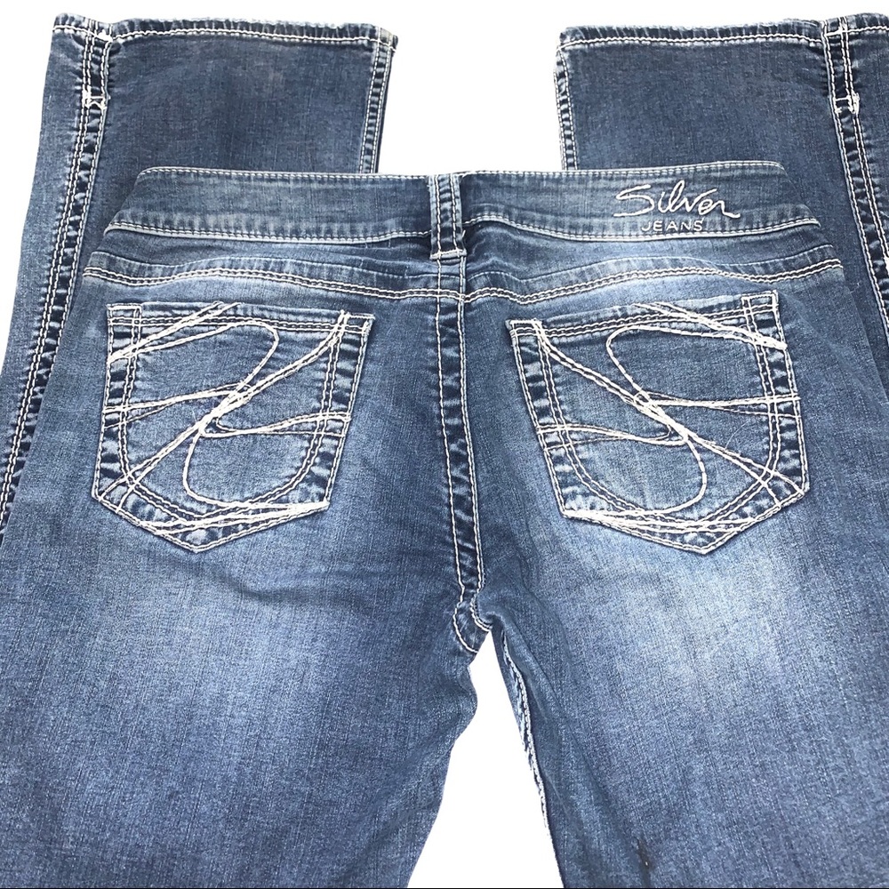 Silver Jeans Frances Bootcut distressed jean